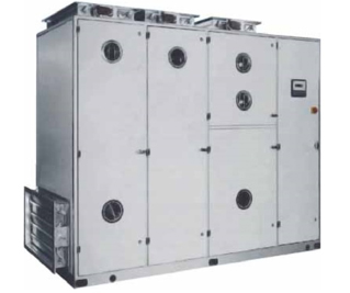 Sistema de climatización para quirófano con manejadora de aire y sistema de extracción centrífugo para asegurar presión positiva y condiciones asépticas