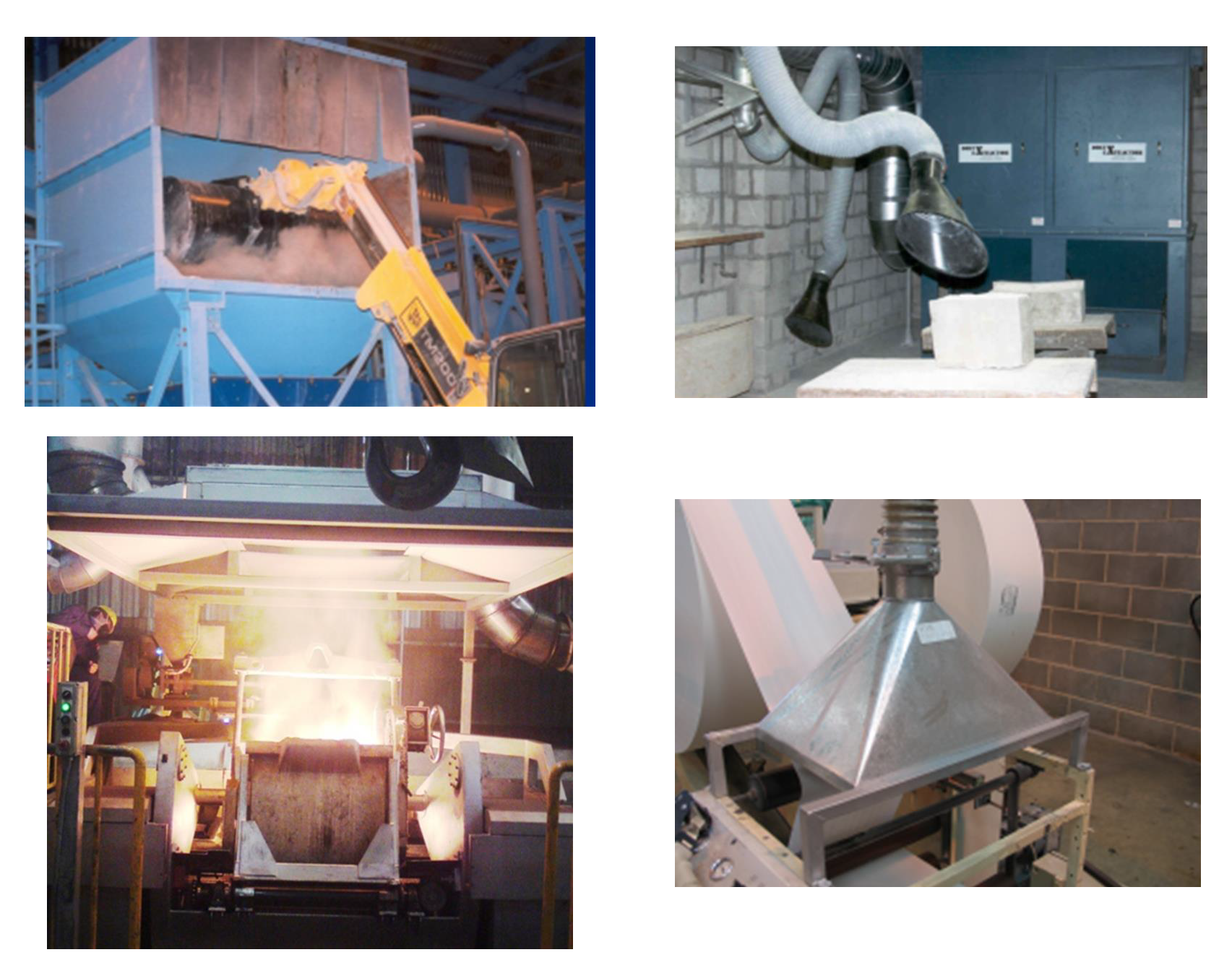 Campanas para sistemas de colección de polvo