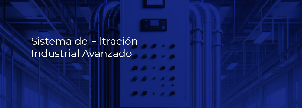 Imagen destacada de un sistema de filtración de aire industrial de AIR QUALITY DE MÉXICO, ilustrando una solución de purificación de aire altamente eficiente en un entorno industrial moderno y tecnológicamente avanzado.