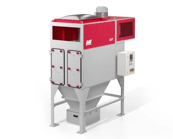 Colector de polvo compacto AIVY Compact ATEX de AAF, diseñado para ambientes industriales con riesgo de explosión.