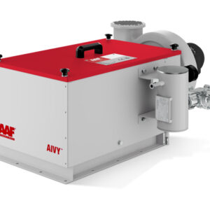 Colector de polvo AIYV MiniPulse de AAF, compacto y eficiente, diseñado para aplicaciones industriales que requieren alta eficiencia en la captura de partículas y mejora de la calidad del aire en espacios reducidos