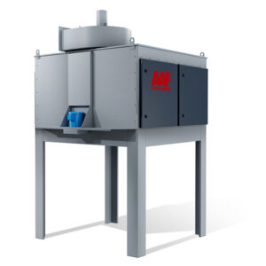 ArrestAll US, colector de polvo compacto y auto-limpiante de AAF, diseñado para eficiencia en la captura de partículas en entornos industriales. Mejora la calidad del aire y reduce el mantenimiento