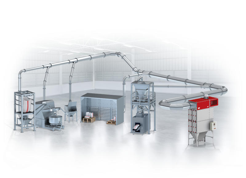Sistema de colector de polvos AIVY Compact de AAF para aplicaciones industriales